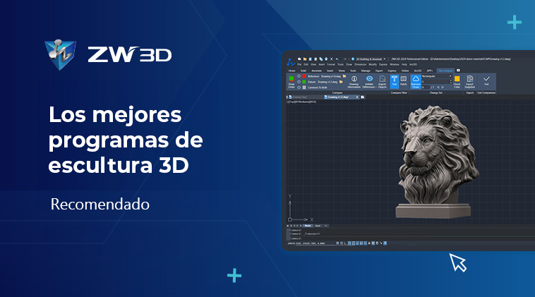 Mejore software escultura 3D, escuktura 3D, blender, ZW3D, mudbox, Cinema 4D, Maya, ZBrush, Modo, Houdini, SculptGL
